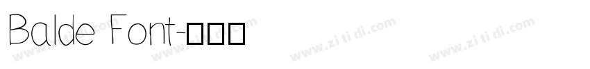 Balde Font字体转换